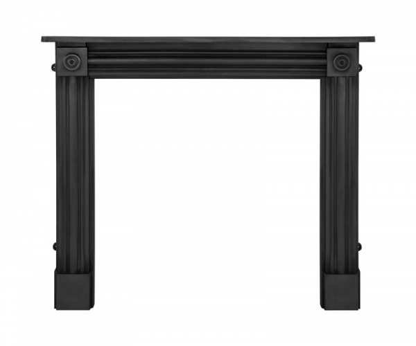 Carron Regent Black Cast Iron Fireplace Surround RX255