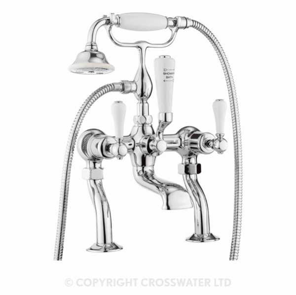 Crosswater Belgravia Lever Bath Shower Mixer Tap With Kit BL422DC_LV