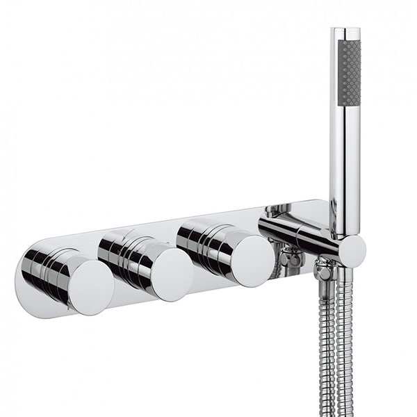 Crosswater Central Thermostatic Shower Valve With Handset and 2 Way Diverter CE2701RC