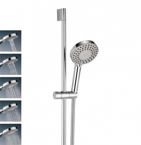 Crosswater Central shower kit with Five Spray Patterns SK984C
