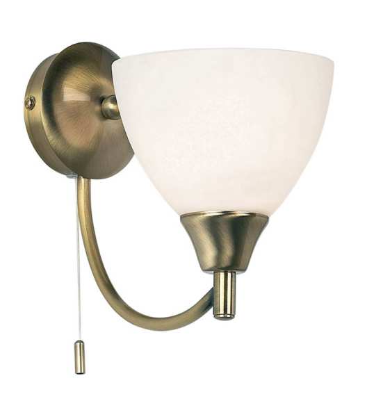 Endon Alton Glass Wall Light 1805 1AN