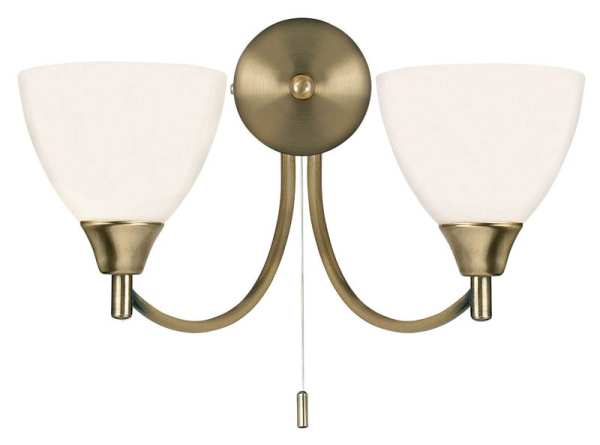 Endon Alton Glass Wall Light 1805 2AN
