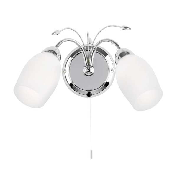 Endon Meadow Glass Wall Light 2007 2WBCH