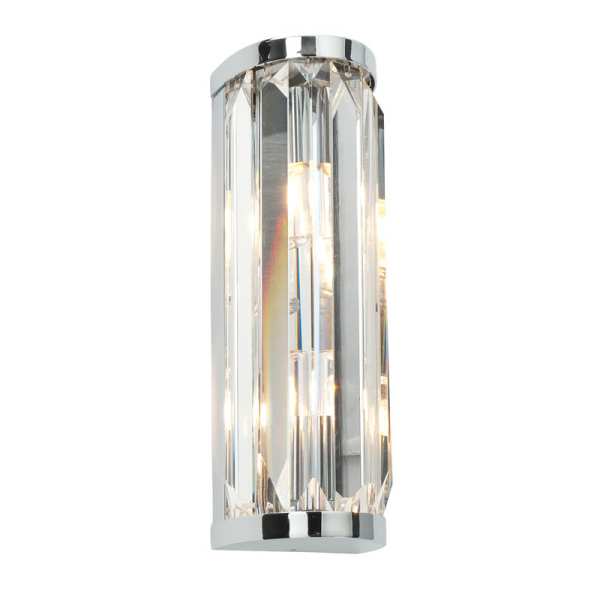 Endon Crystal Bathroom Glass Halogen Wall Light 39629