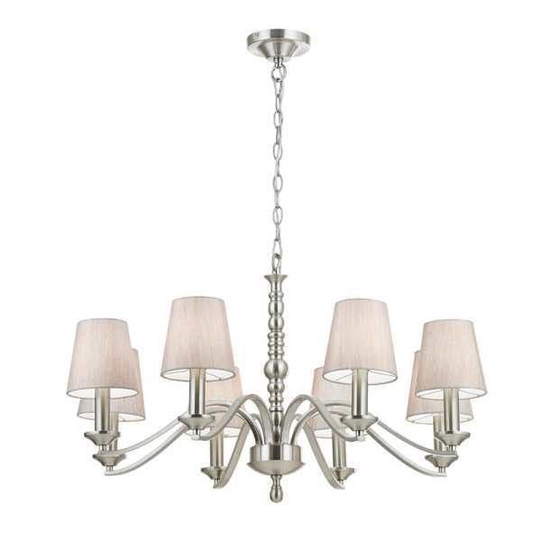 Endon Astaire Multi Arm Shade Ceiling Light ASTAIRE 8SN