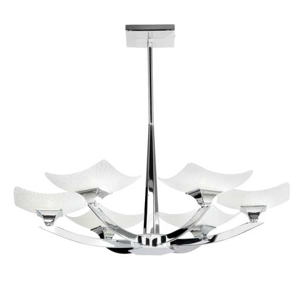 Endon Ayres Multi Arm Glass Halogen Wall Light AYRES 6CH