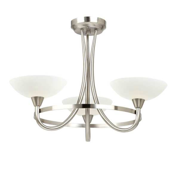 Endon Cagney Multi Arm Glass Halogen Wall Light CAGNEY 3SC