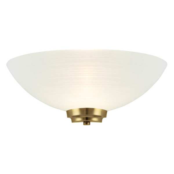 Endon Welles Glass Wall Light WELLES 1WBAB