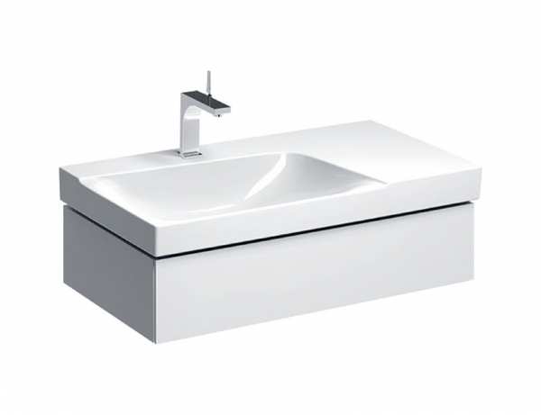 Geberit Xeno2 900mm White Left Hand Washbasin Unit 500.513.01.1