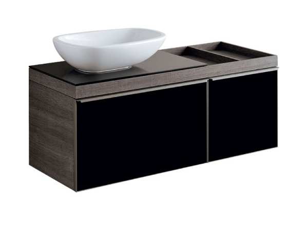 Geberit Citterio Oak Grey Brown 1200mm Countertop Unit With Right Hand Shelf Surface 500.564.JJ.1