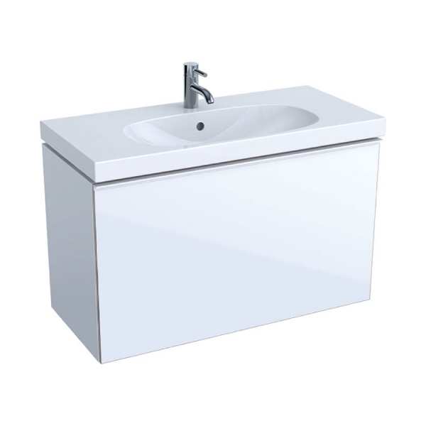 Geberit Acanto White 750mm Compact Wall Hung Basin Unit 500.615.01.2