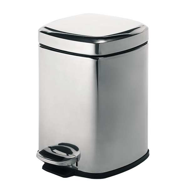 Gedy Pedal Bin Square 5 Litre Polished 2309 13