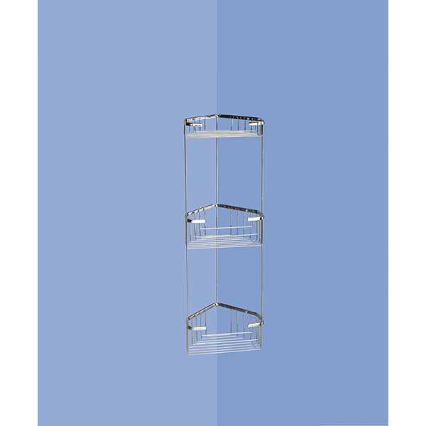 Gedy Triple Corner Basket Chrome 2484 13