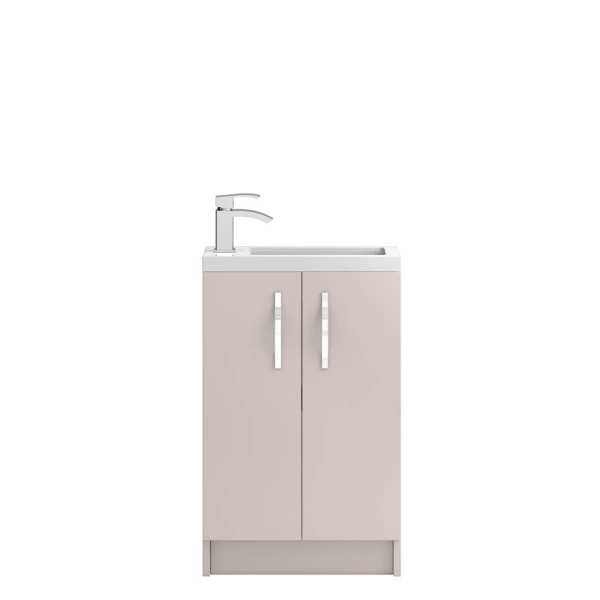 Hudson Reed Apollo Compact Cashmere Floor Standing 500mm Cabinet and Basin APL724C