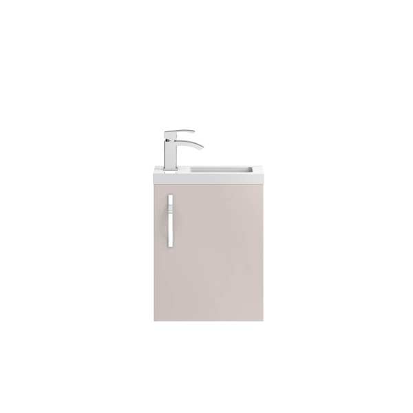 Hudson Reed Apollo Compact Cashmere Wall Hung 400mm Cabinet and Basin APL732C