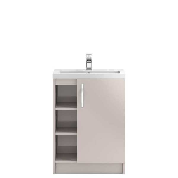 Hudson Reed Apollo Cashmere Floor Standing 600mm Cabinet and Basin APL776