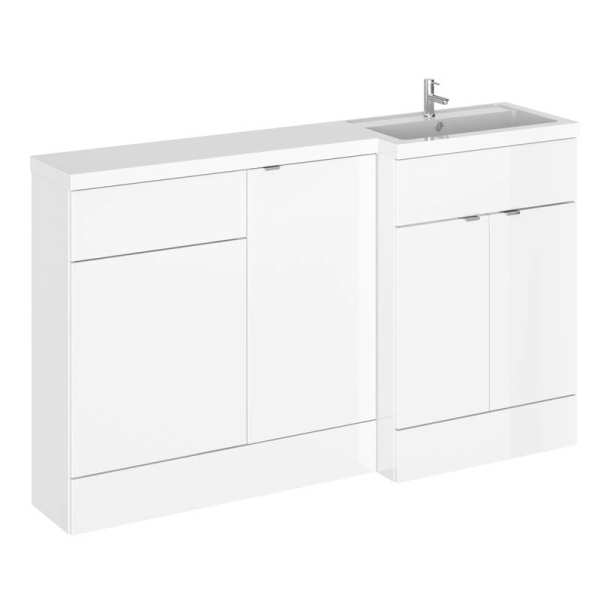 Hudson Reed Fusion White Gloss 1500mm Combination Furniture Unit and Basin CBI116