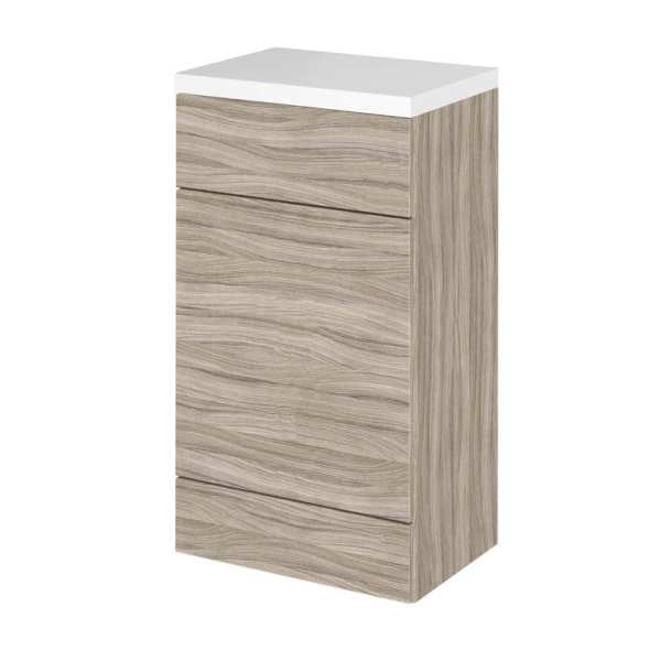 Hudson Reed Fusion Driftwood 500mm WC Unit and Polymarble Top CBI205
