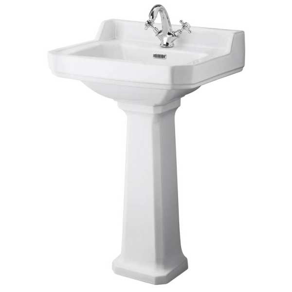 Hudson Reed Richmond 560mm Basin and Pedestal (1 Tap Hole) CCR016