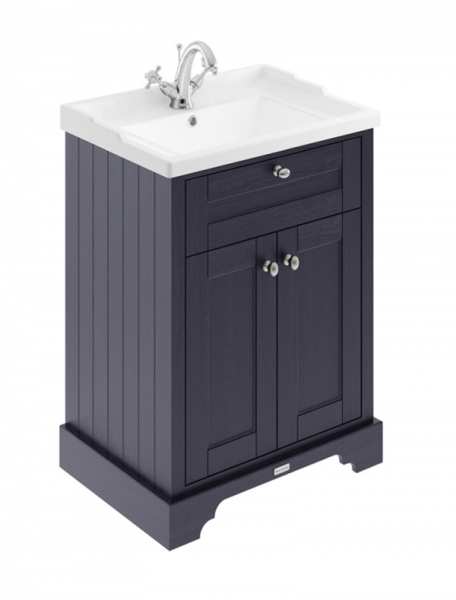 Hudson Reed Old London Twilight Blue 600mm Unit And Basin (1 Tap Hole) LOF303