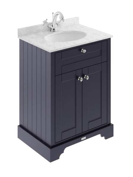 Hudson Reed Old London Twilight Blue 600mm Unit And Basin (1 Tap Hole) LOF323