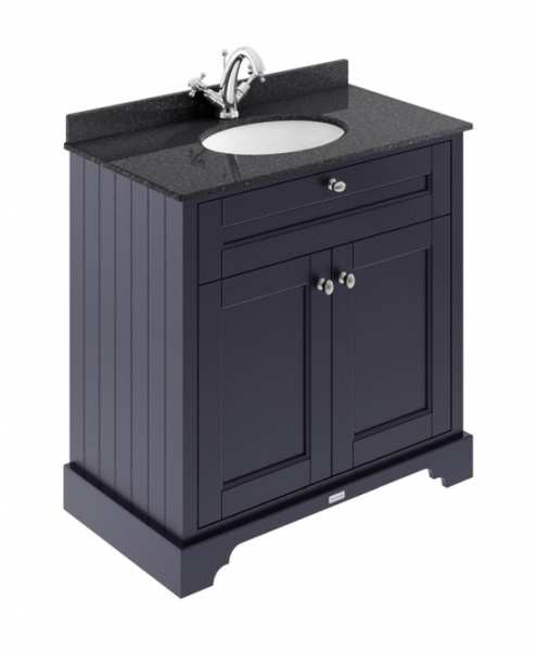 Hudson Reed Old London Twilight Blue 800mm Unit And Basin (1 Tap Hole) LOF327