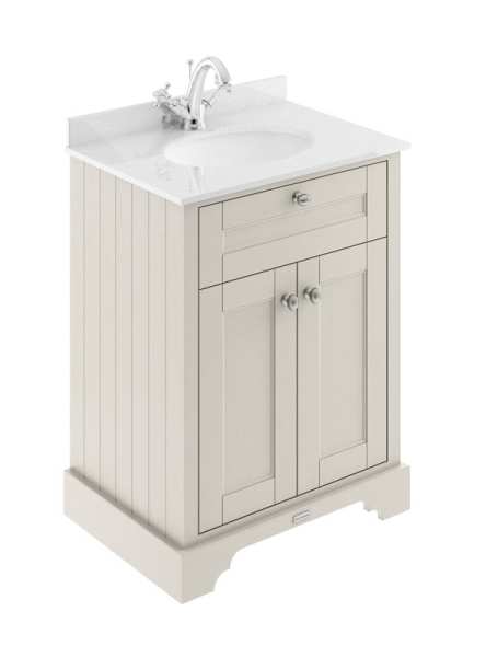 Hudson Reed Old London Timeless Sand 600mm Unit And Basin (1 Tap Hole) LOF422