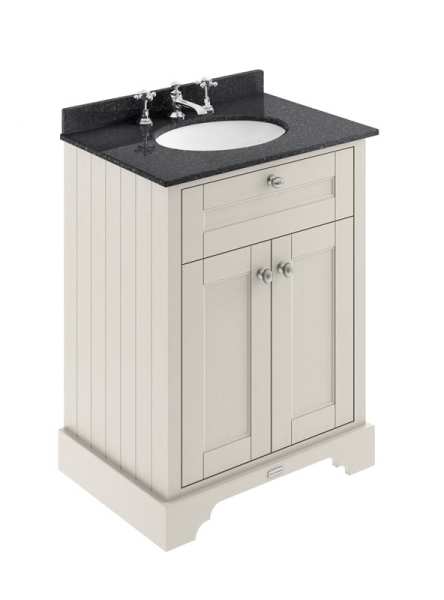 Hudson Reed Old London Timeless Sand 600mm Unit And Basin (3 Tap Hole) LOF424