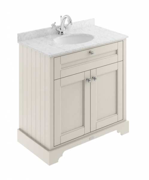 Hudson Reed Old London Timeless Sand 800mm Unit And Basin (1 Tap Hole) LOF429