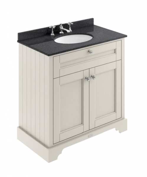 Hudson Reed Old London Timeless Sand 800mm Unit And Basin (3 Tap Hole) LOF430