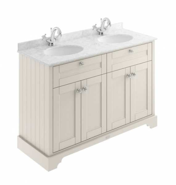 Hudson Reed Old London Timeless Sand 1200mm Unit And Double Basin (1 Tap Hole) LOF465