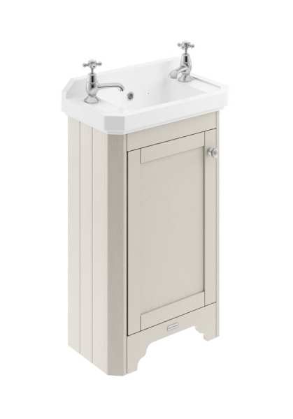Hudson Reed Old London Timeless Sand 515mm Unit And Basin (2 Tap Hole) LOF469