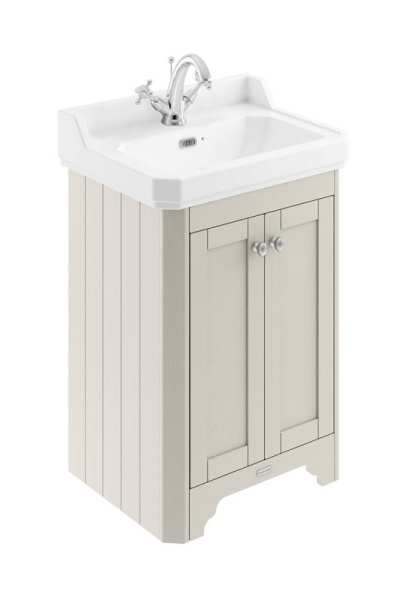 Hudson Reed Old London Timeless Sand 595mm Unit And Basin (1 Tap Hole) LOF470