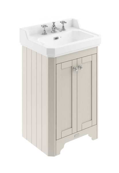 Hudson Reed Old London Timeless Sand 560mm Unit And Basin (3 Tap Hole) LOF475