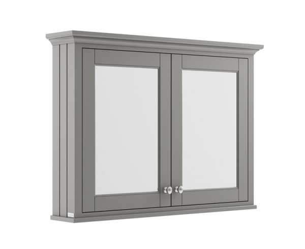 Hudson Reed Old London Storm Grey 1050mm Mirror Cabinet LON217