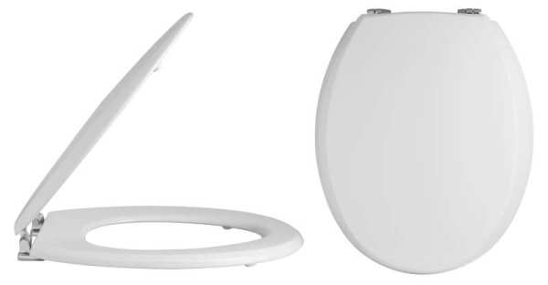 Hudson Reed Toilet Seats White Wooden Toilet Seat NTS302