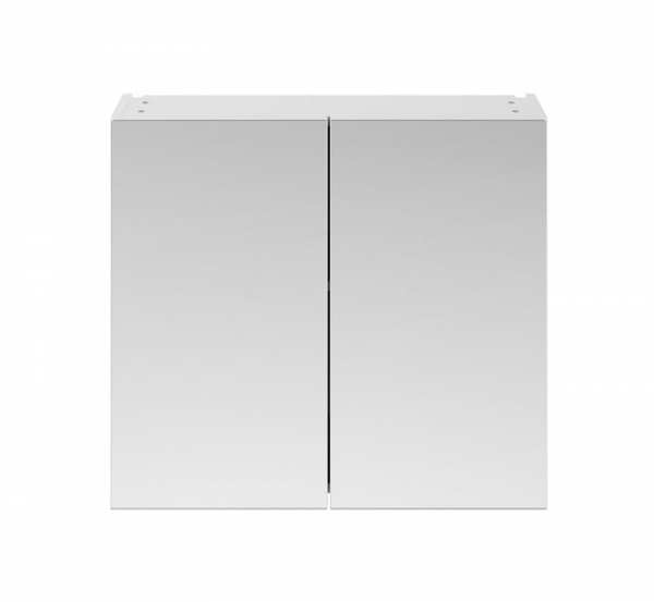 Hudson Reed Gloss White 800mm Mirror Unit (50/50) OFF119
