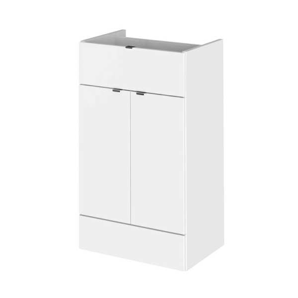 Hudson Reed Gloss White 500mm Drawer Lined Unit OFF126
