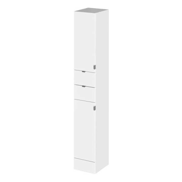 Hudson Reed Gloss White 300mm Tall Unit OFF162