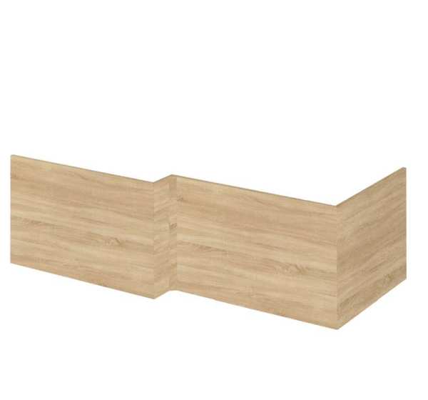 Hudson Reed 700mm Natural Oak Square End Panel and Plinth OFF379