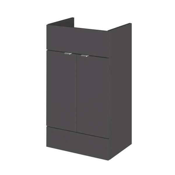 Hudson Reed Grey Gloss 500mm Vanity Unit OFF906