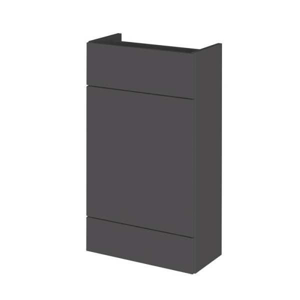 Hudson Reed Grey Gloss 500mm Slimline WC Unit OFF945