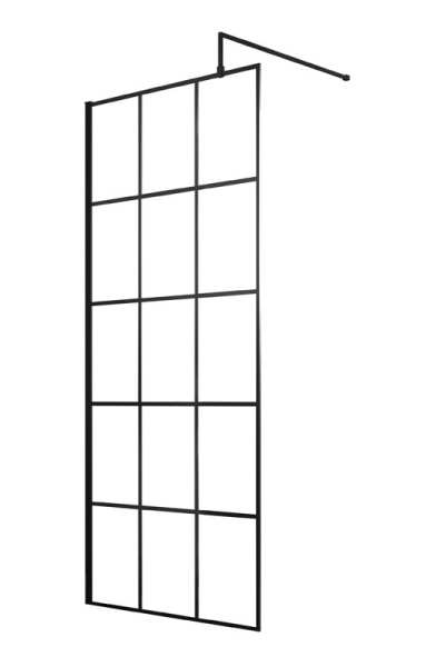 Hudson Reed Wetroom Screen And Support Bar 700mm WRSF070