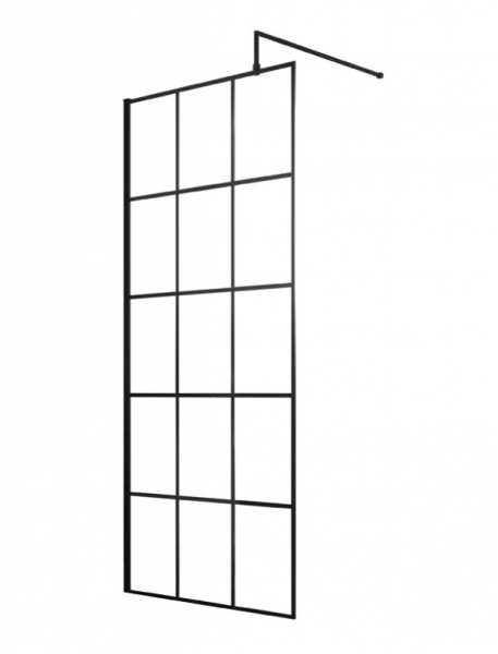 Hudson Reed Wetroom Screen And Support Bar 900mm WRSF090