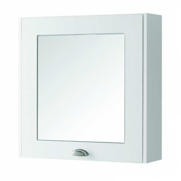 Kartell Astley 600mm Matt White Mirror Cabinet FUR504AS