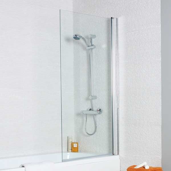 Kartell Koncept Straight Bath Screen Square Edge 1400 x 780 KONSSS