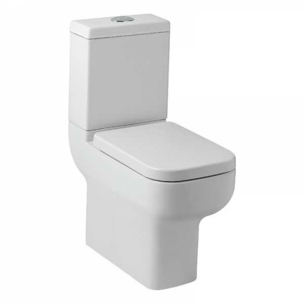 Kartell Options 600 Comfort Height Close Coupled WC with Premium Soft Close Toilet Seat POT089OP POT450SE POT084OP