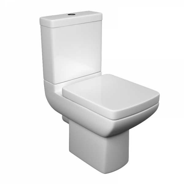 Kartell Pure Close Coupled WC with Soft Close Toilet Seat POT263PU POT450SE POT265PU