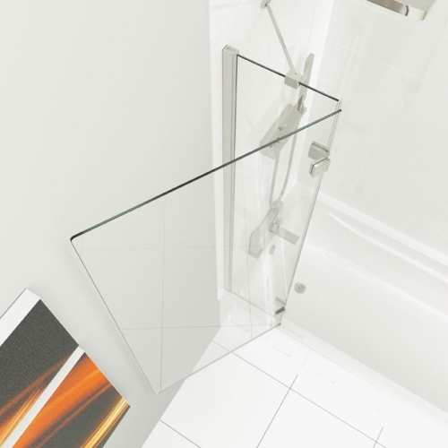 Kudos Inspire 8mm Two Panel Out Swing Bath Screen