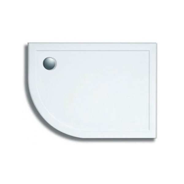 Lakes 900 x 760 Stone Resin Offset Quadrant Shower Tray Low Profile LEFT HAND